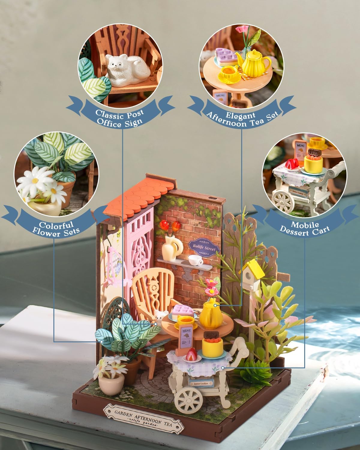 DIY Miniature House- (DS038) Fancy Tea Yard