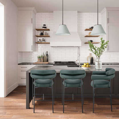 Ferro Faux Leather Counter Stool Chair - Futu With . . .