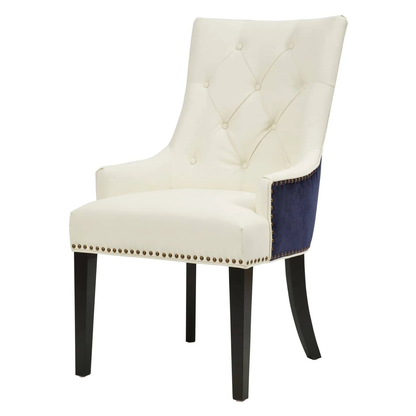 Gideon PU Leather Velvet Dining Chair