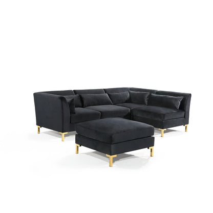 Girardi Velvet Modular Sectional Sofa - Futu With . . .