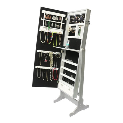 Glitzy Storage Armoire Cheval Mirror - Futu With . . .