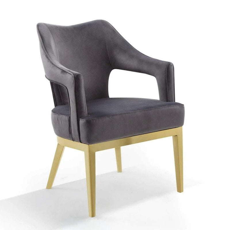 Gourdon Velvet Accent Chair