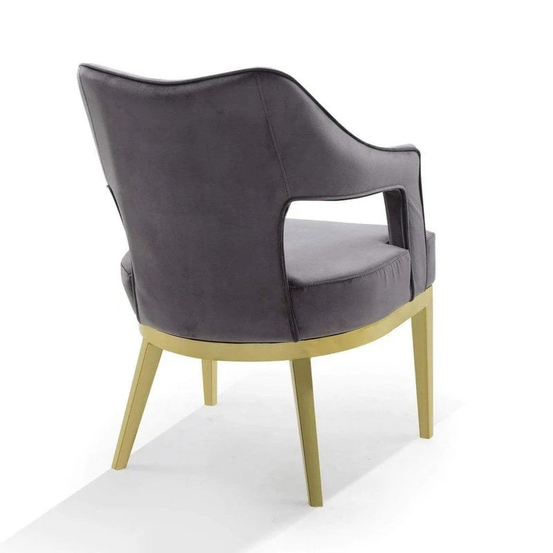 Gourdon Velvet Accent Chair