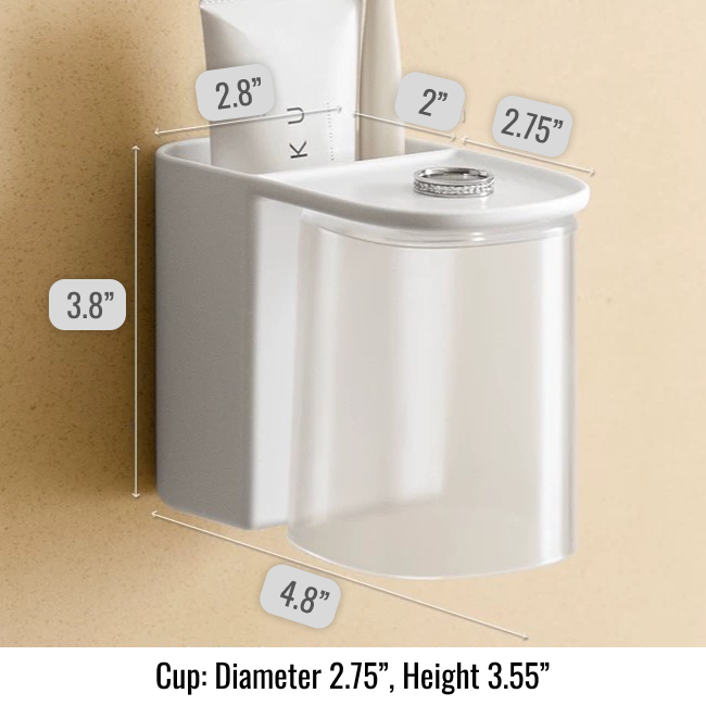 Magnetic Base Toothbrush Holder