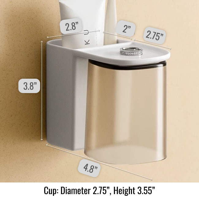 Magnetic Base Toothbrush Holder