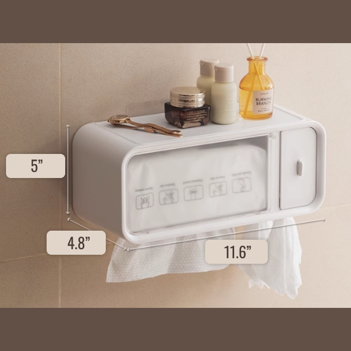 Wall-Mounted Face Towel Tissue Holder