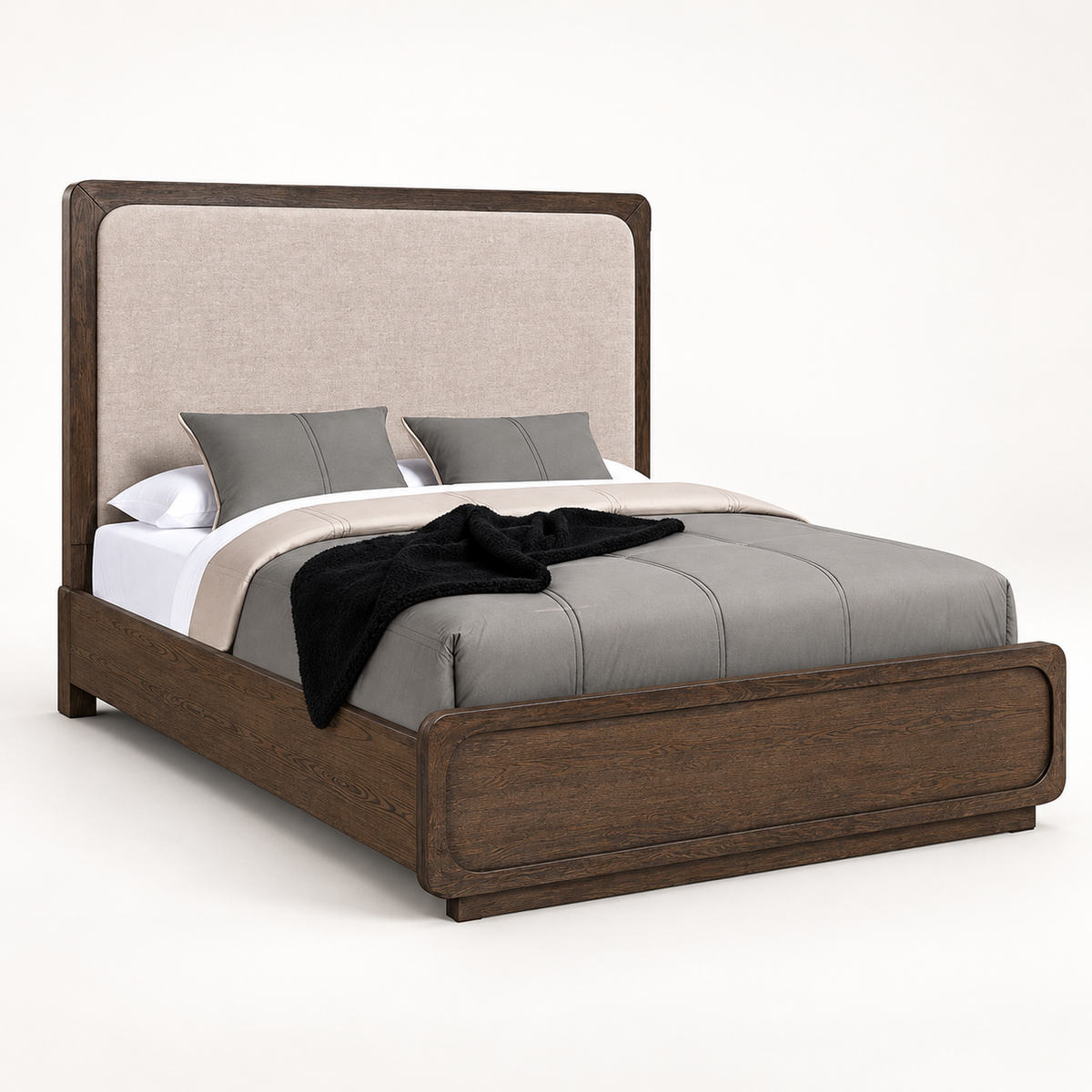 Velora Fabric Headboard Bed
