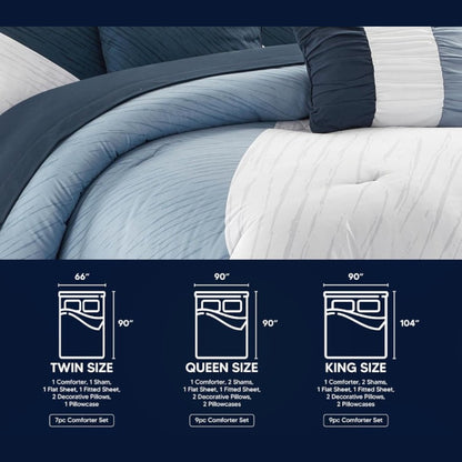 Kinsley 9-Piece Comforter Set - Queen Size - Futu With . . .