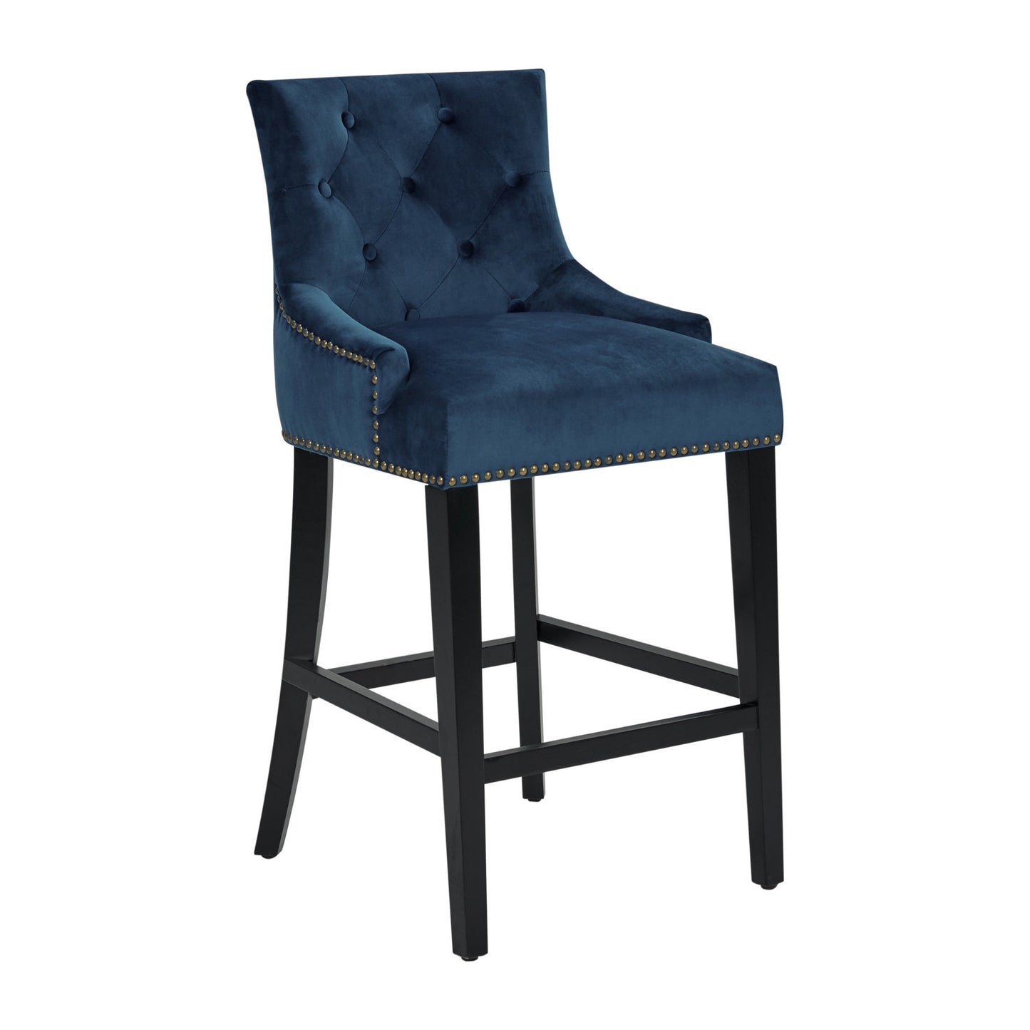 Leigh Velvet Counter Stool Chair