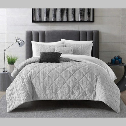Leighton 5-Piece Crinkle Comforter Set - Futu With . . .