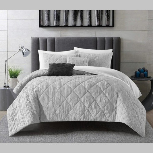 Leighton 5-Piece Crinkle Comforter Set