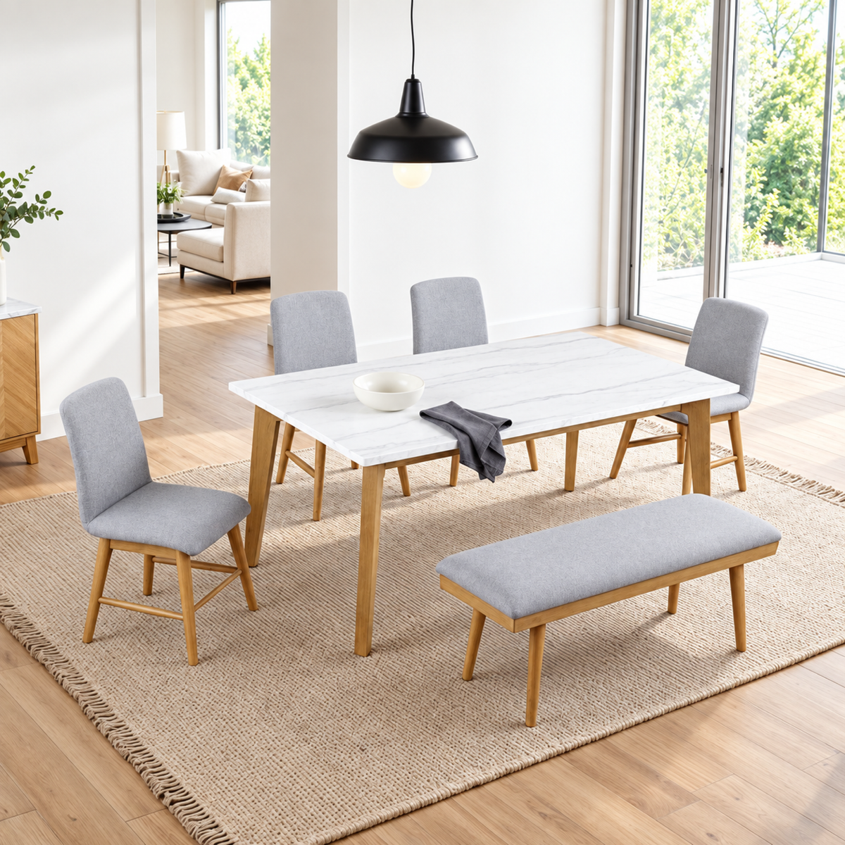 Mandier Dining Set - 5pc