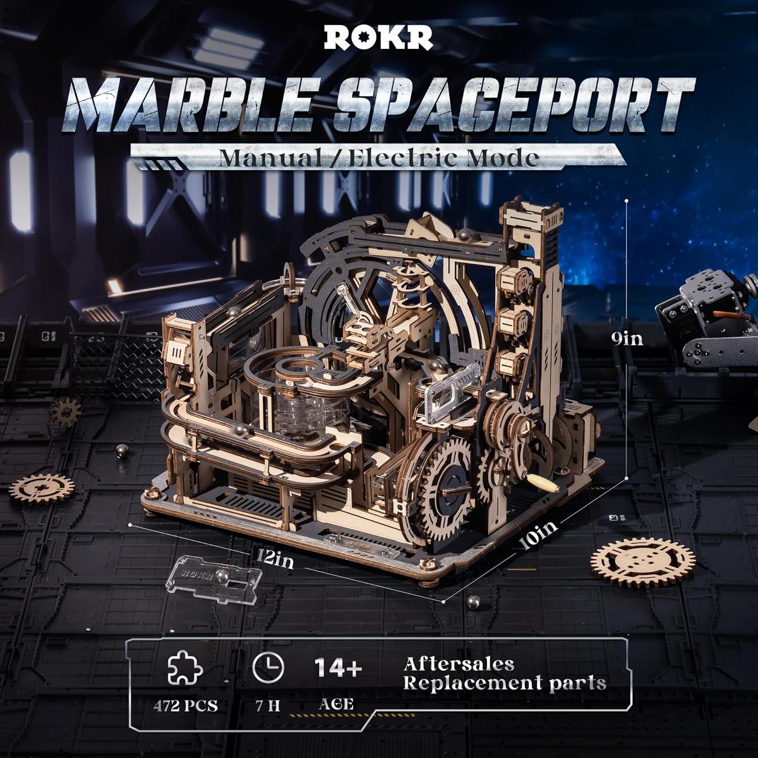 Rokr Marble Run-(LGC01) Marble Spaceport