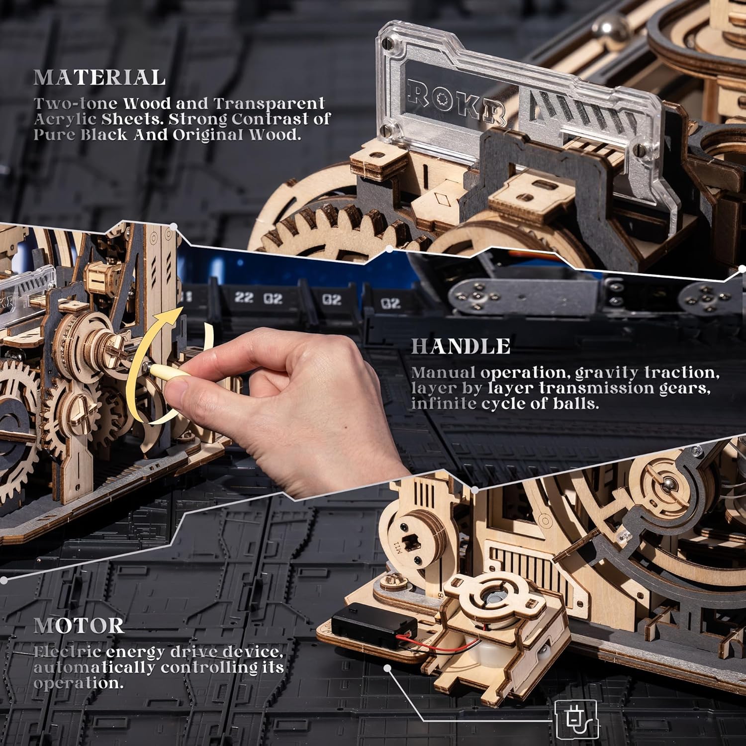 Rokr Marble Run-(LGC01) Marble Spaceport