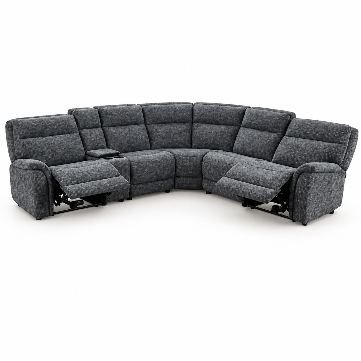 Mattheu Charcoal Gray Sectional