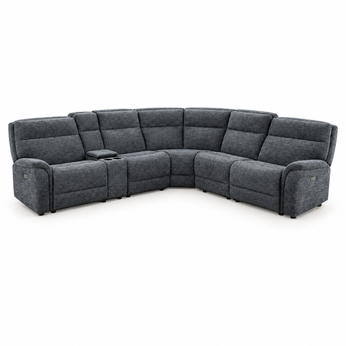 Mattheu Charcoal Gray Sectional