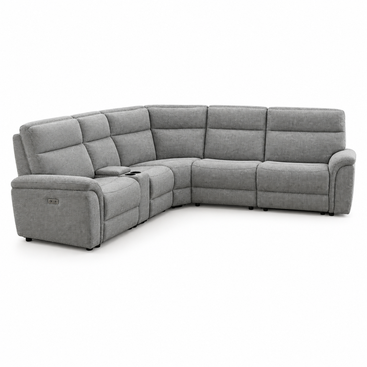 Mattheu Charcoal Gray Sectional
