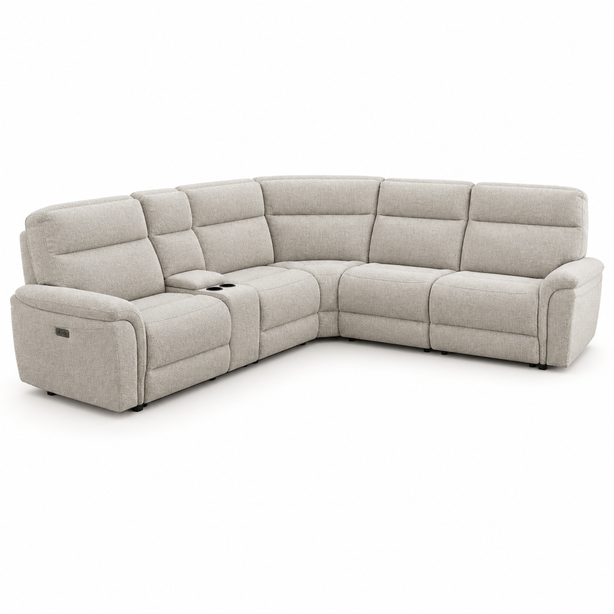 Mattheu Charcoal Gray Sectional