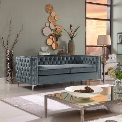 Monet Velvet Sofa - Futu With . . .