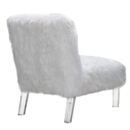 Fabio Faux Fur Accent Chair - Futu With . . .
