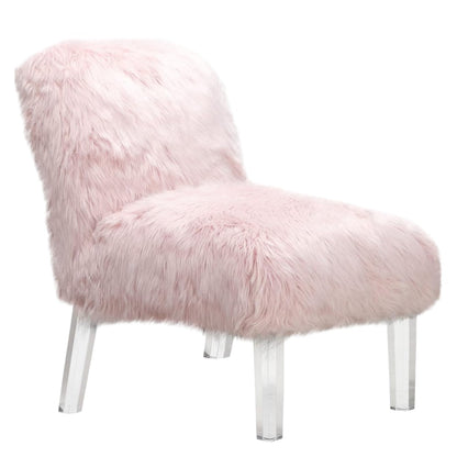 Fabio Faux Fur Accent Chair - Futu With . . .