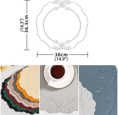 Retro Relief Round Placemats