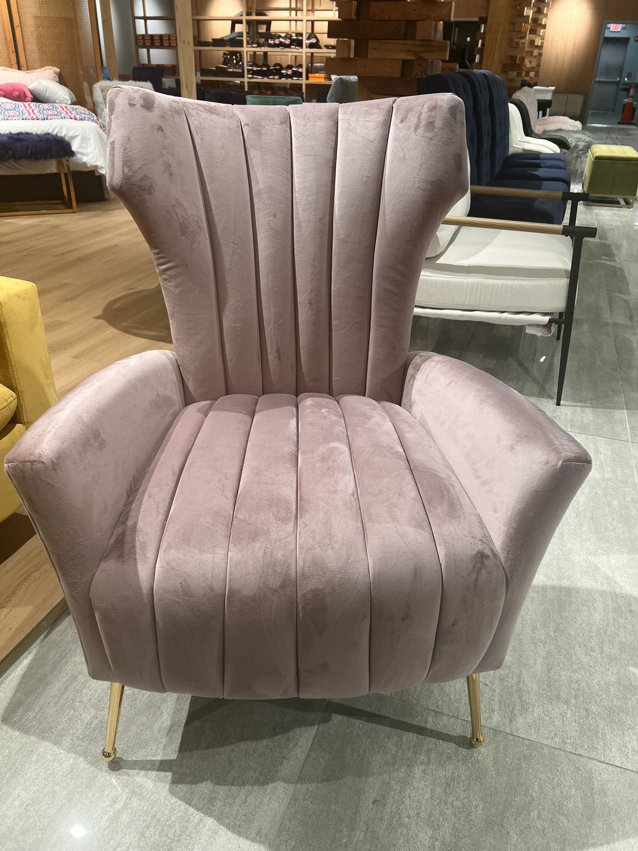 Kaylee Accent Chair  Blush