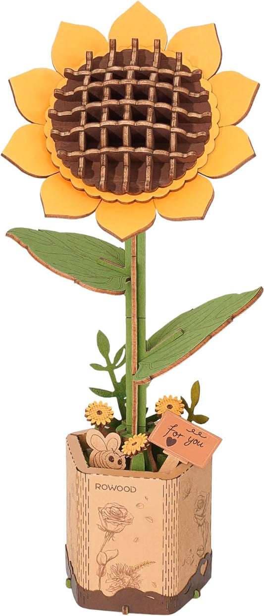 Sunflower (TW011) -Wooden Bloom Craft