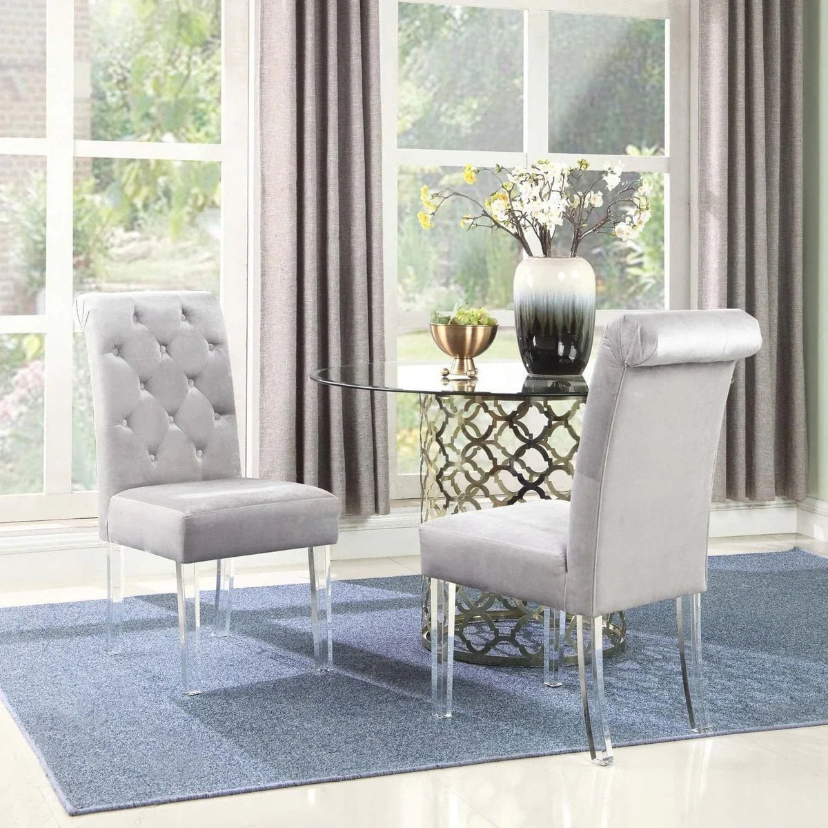 Tate Velvet Dining Chair - Futu With . . .