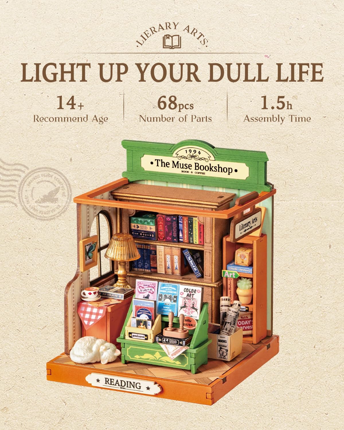 DIY Miniature House- (DS040) The Muse Bookshop