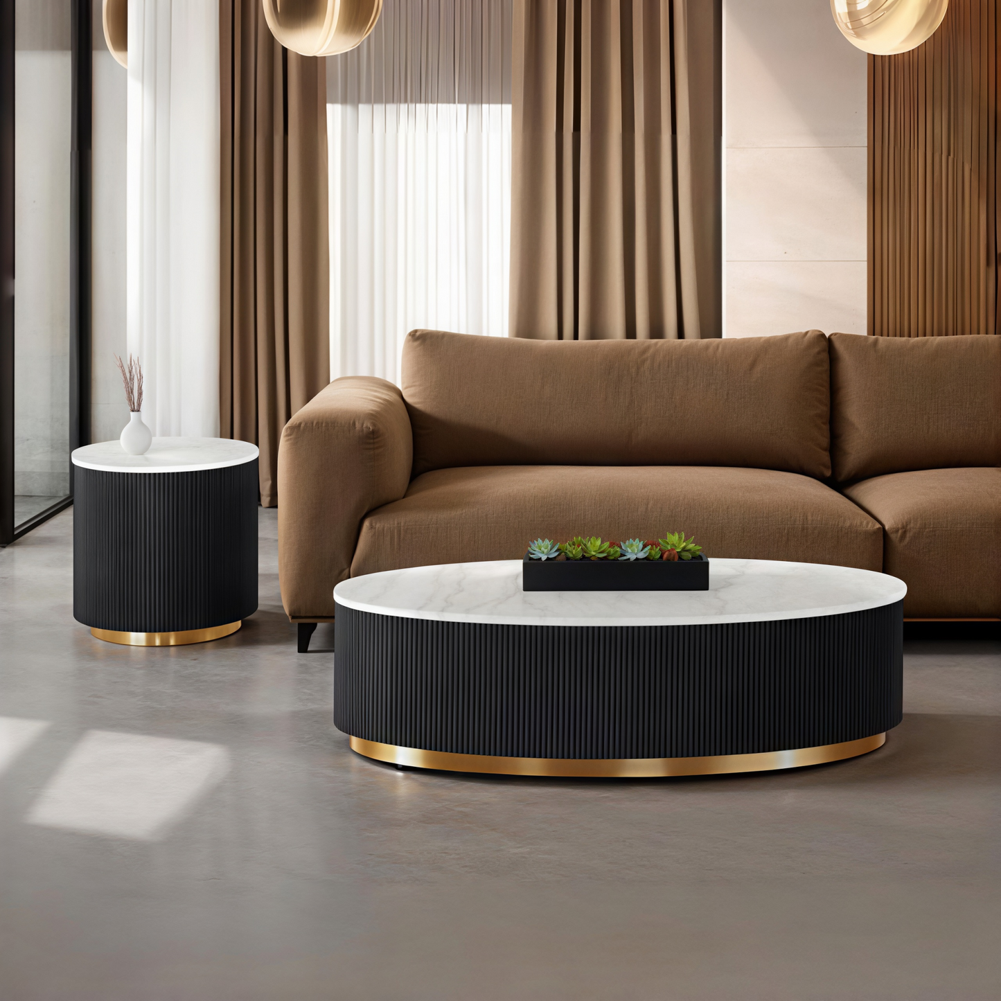 Vorden Oval Cocktail Table