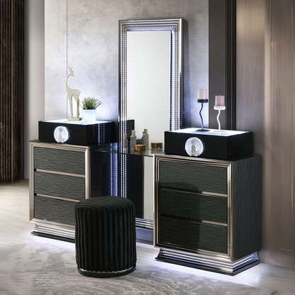 Noira Vanity Set with Stool
