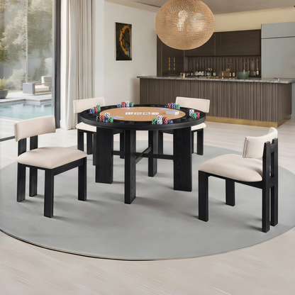 Gaetana Black Dining Set
