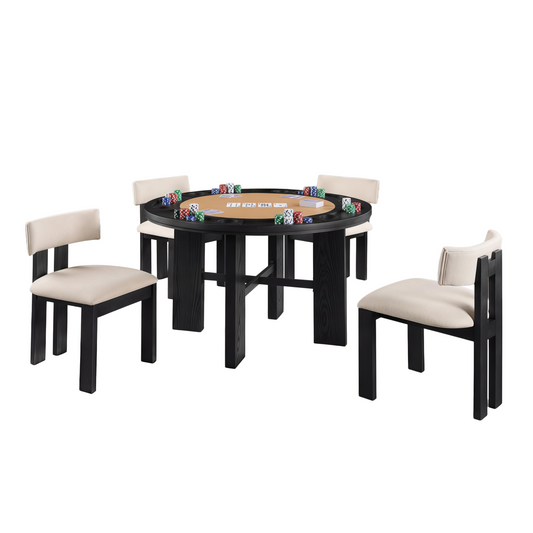 Gaetana Black Dining Set