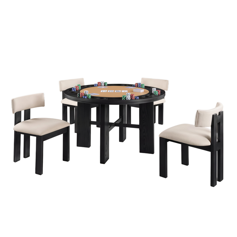 Gaetana Black Dining Set