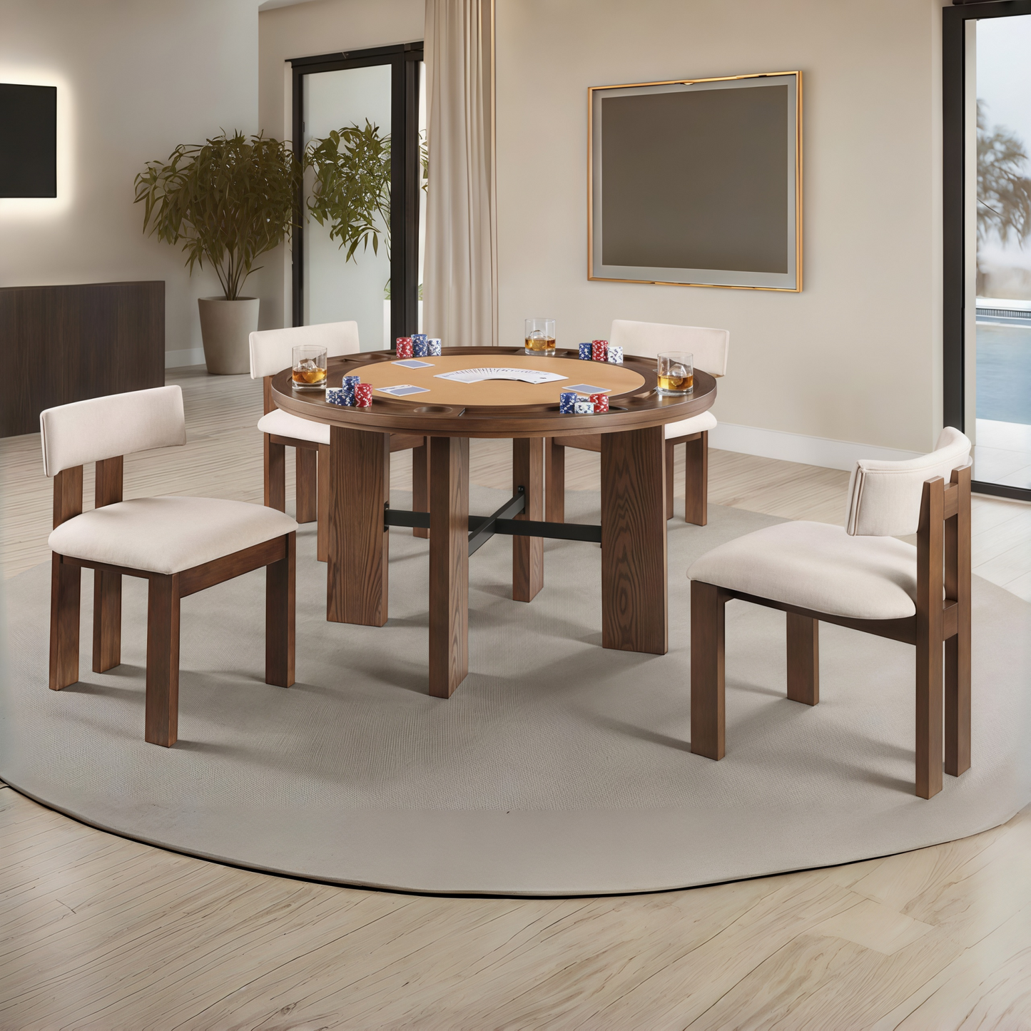 Gaetana Brown Dining Set