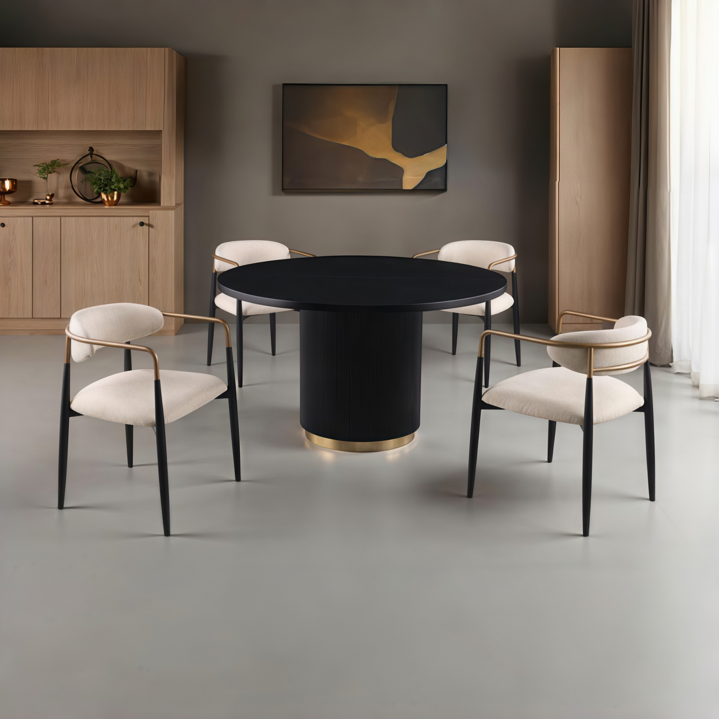 Frascona Black Dining Set