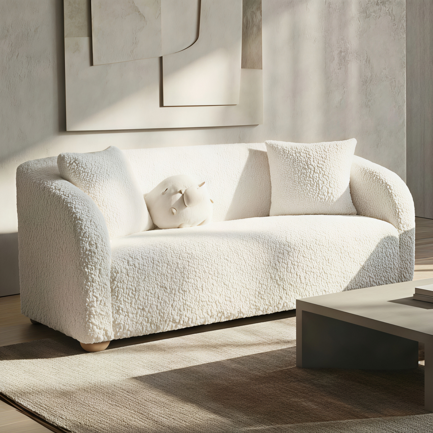 Oravin White Sofa Set