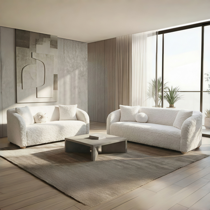 Oravin White Sofa Set