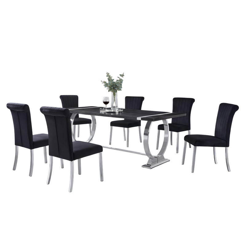 Horlay Black Dining Set