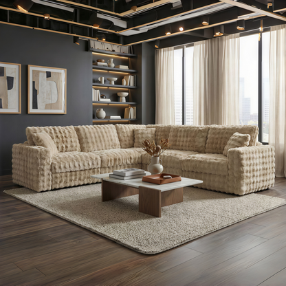 Mckenn Beige Sectional Sofa