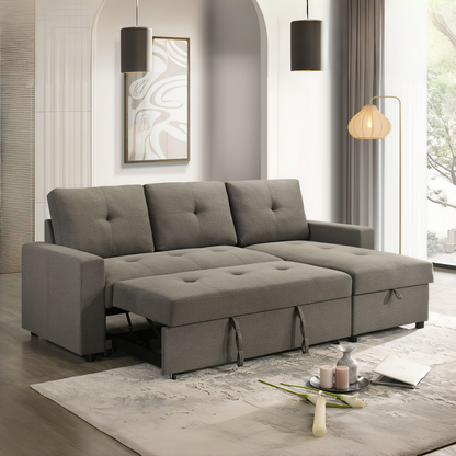 Giorg Light Brown Sectional Sofa