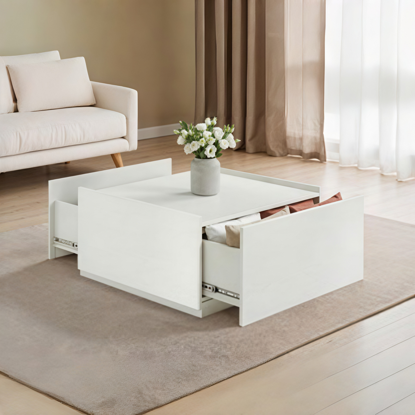 Hydn Coffee Table With Storage Drawer