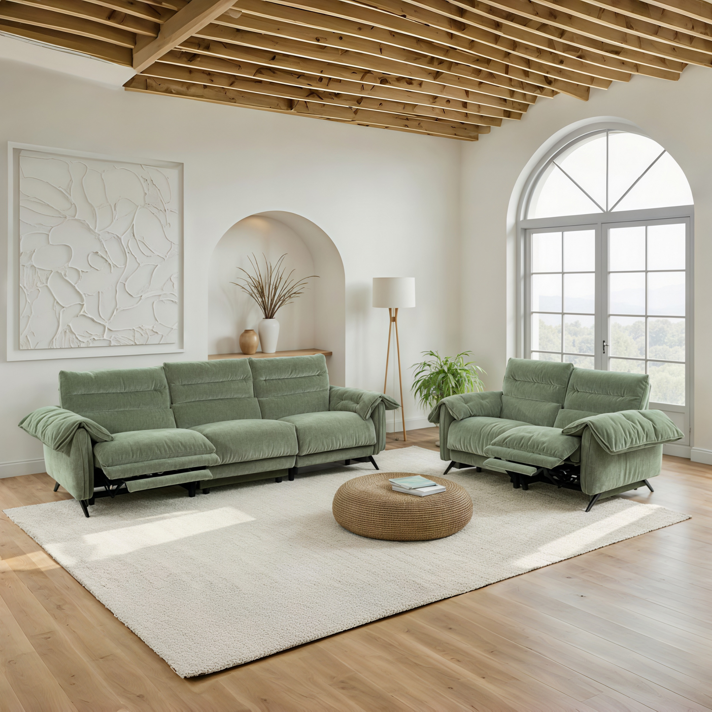 Marlen Sage Green Loveseat
