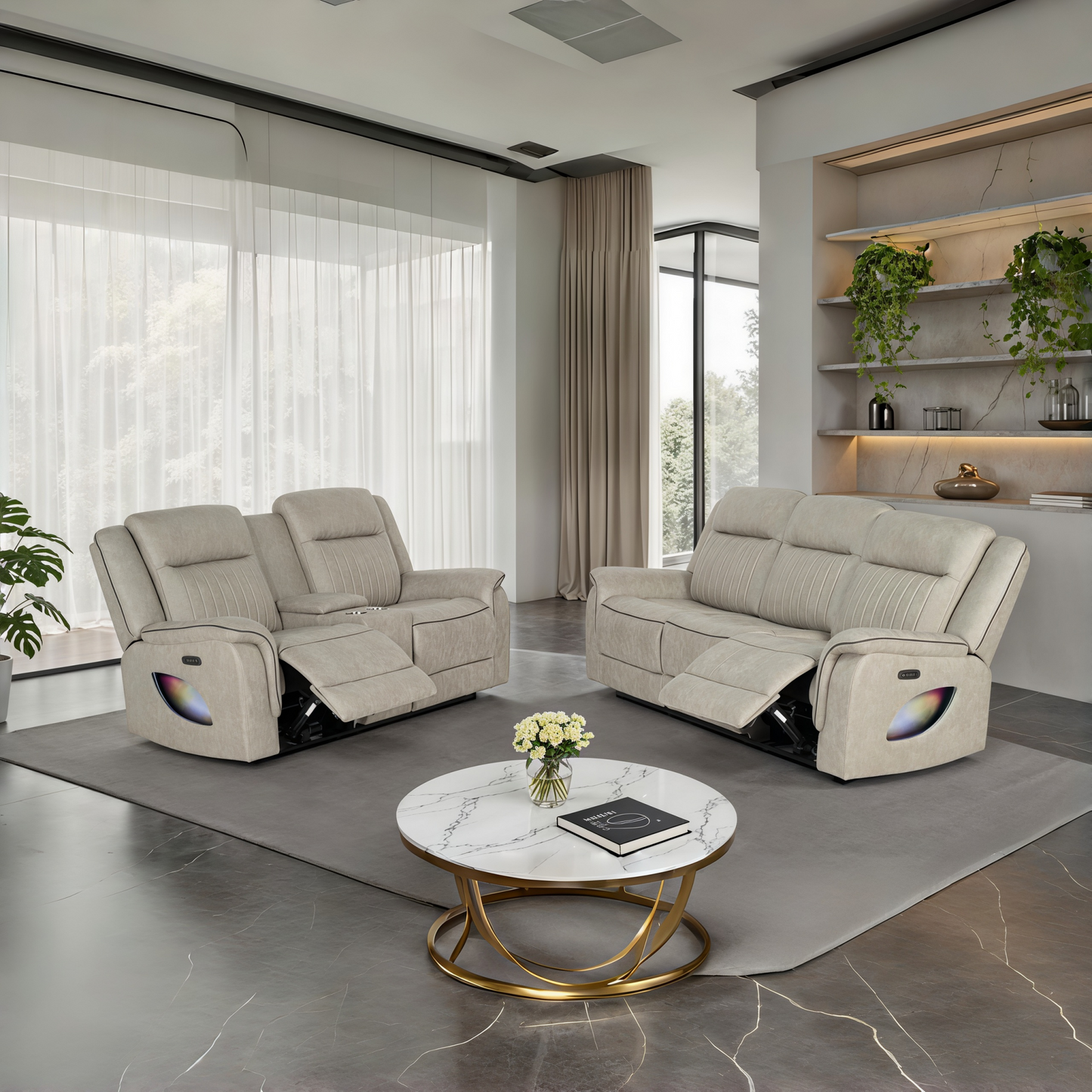 Arturu Light Brown Sofa