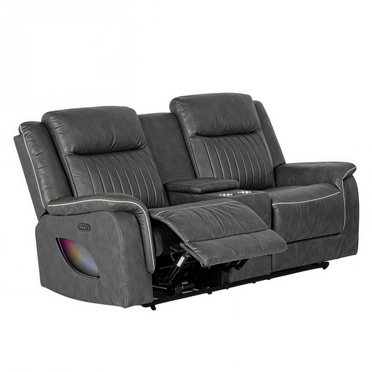 Arturu Dark Gray Loveseat