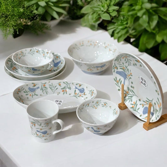 Olive Branch & Sparrow Dinnerware