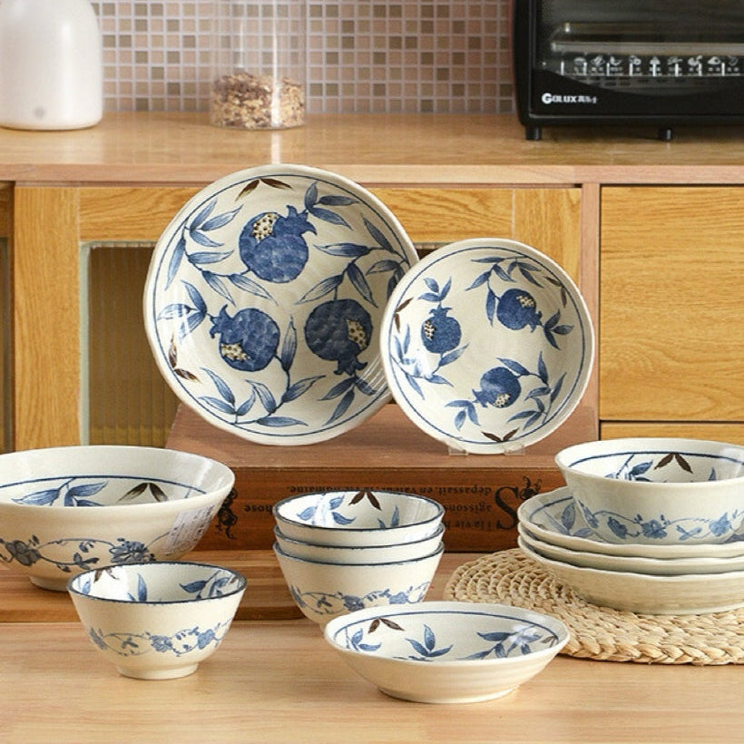 Indigo Pomegranate Dinnerware