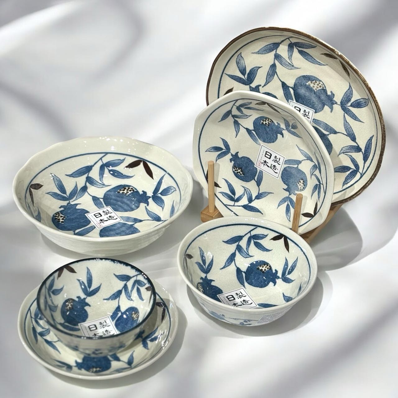 Indigo Pomegranate Dinnerware