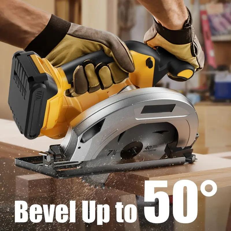 Cordless Circular Saw with 2 Blades